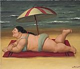 The Beach by Fernando Botero
